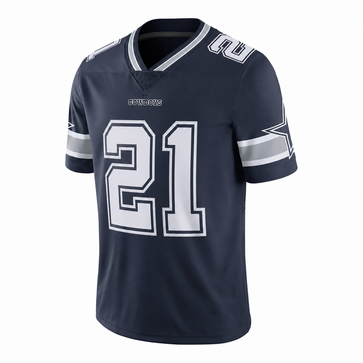 American football Jersey Custom American Football Jersey navy blue with silver number and professional team design