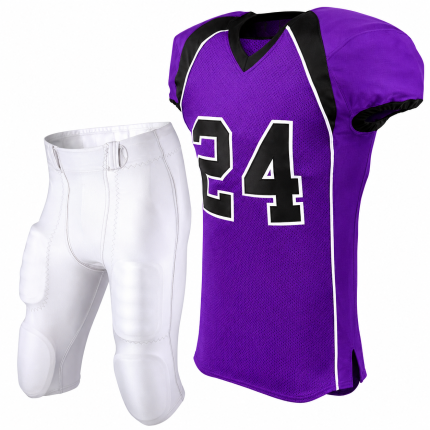 Custom Purple American Football Uniform Set – Jersey & Integrated Pants