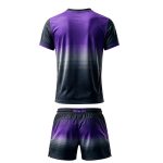 Custom Boys Tennis Jersey & Shorts – Purple Gradient Sublimated Set - Image 2