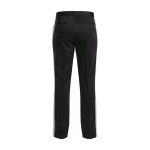 Custom Football Referee Pants in black with white side stripe, belt loops and straight-leg official fit