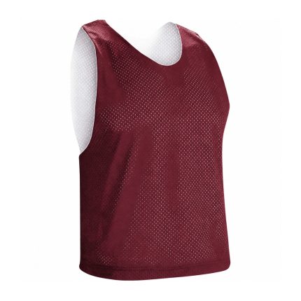 Custom reversible lacrosse jersey with breathable mesh fabric, waist-length cut and dual-side wear for team practice and scrimmages