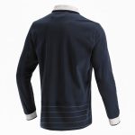 Custom Rugby Jersey with long sleeves, classic collar, ribbed cuffs and custom team branding options