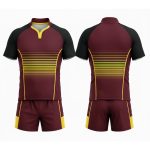Custom Rugby Team Kit with performance jersey and matching shorts for clubs and teams
