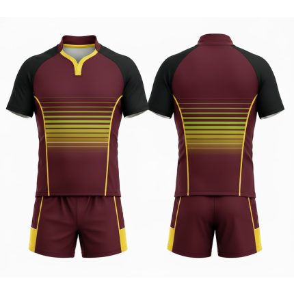 Custom Rugby Team Kit with performance jersey and matching shorts for clubs and teams