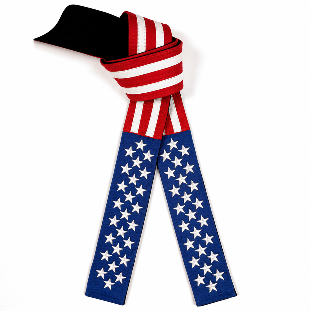 american-flag-martial-arts-belt-dravon-industries.jpg american flag martial arts belt with embroidered stars and stripes by Dravon Industries