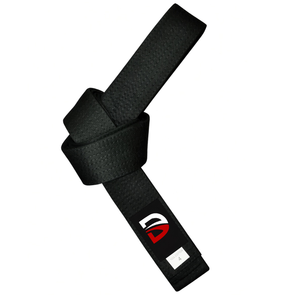 black-judo-belt-dravon-industries.jpg custom black judo belt traditional rank belt by Dravon Industries