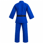 Custom Blue Judo Gi – Single Weave Cotton Judogi - Image 2