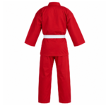 Custom Red Karate Uniform - Image 2