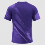 Purple Short Sleeve Rash Guard with underarm breathable mesh panels for BJJ and MMA private label manufacturing